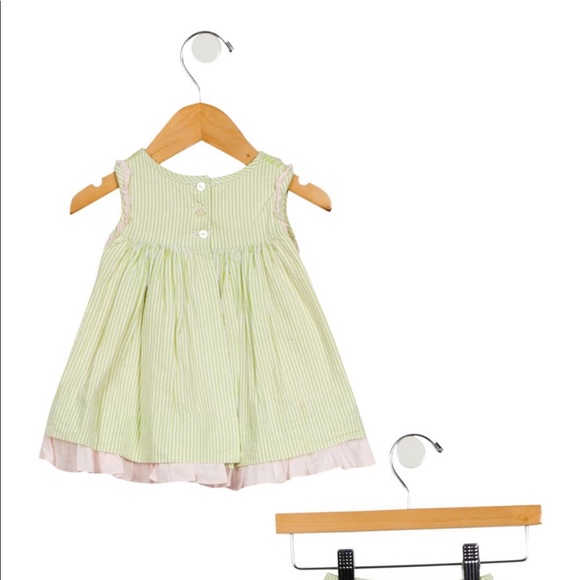 Ralph Lauren Seersucker Smocked Dress Set - Picture 2 of 7